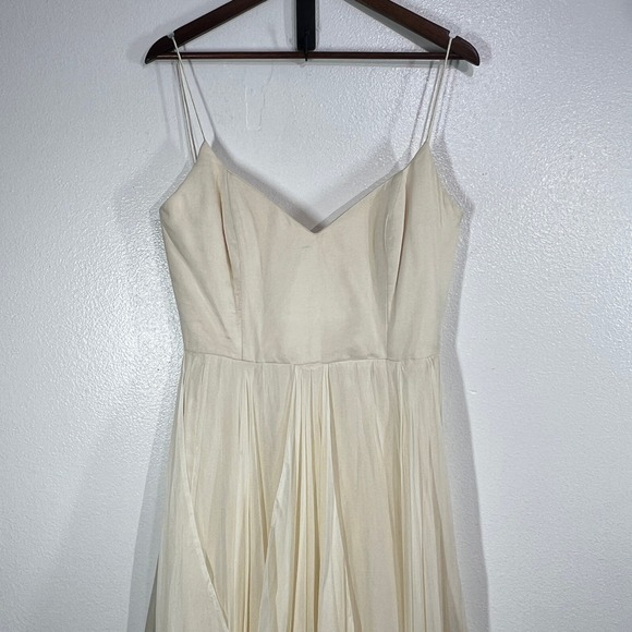 Leanne Marshall Faye Silk Chiffon Gown Ivory Size 12 NWT Bridal Wedding‎ Dress - Picture 10 of 12